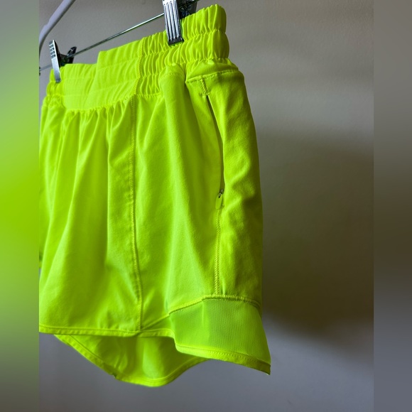 Lululemon Neon Yellow Running Shorts - Picture 2 of 4